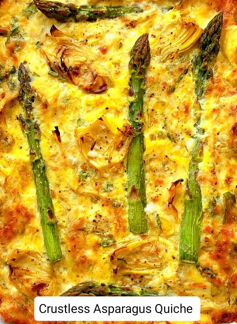 Crustless Asparagus Quiche