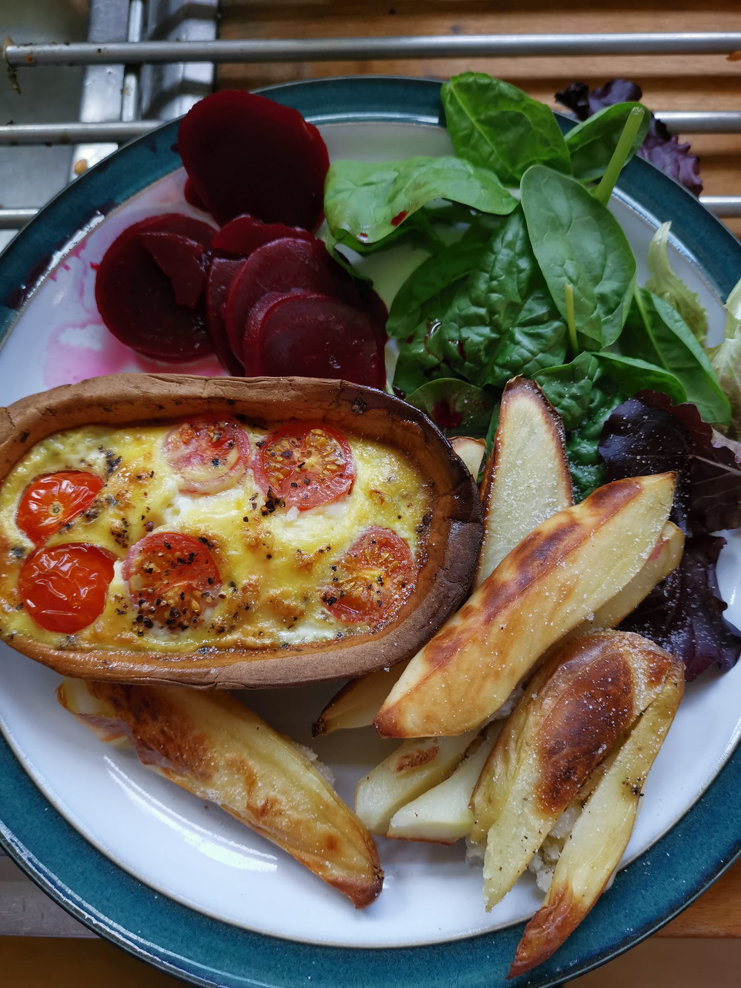 Delight in a Nutrient-Packed and Easy-to-Make Tortilla Quiche A quiche is a savory pastry consisting of a custard or flan base topped with a variety of fillings, such as cheese, vegetables, meats, or seafood. It is typically baked until the custard is set and the fillings are cooked through. Quiches are a popular dish for breakfast, brunch, lunch, or dinner. This nutritious and flavorful tortilla quiche is perfect for breakfast, brunch, or a light lunch. It's packed with protein, vitamins, minerals, and antioxidants. Craving a wholesome and satisfying meal that's quick and convenient? Look no further than this delectable tortilla quiche, a symphony of flavors and nutrients that will tantalize your taste buds and nourish your body. Keywords: tortilla quiche, healthy breakfast, quick and easy meal, whole wheat tortilla, spinach, bell pepper, cherry tomatoes, protein, vitamins, minerals, antioxidants Definition of Quiche A quiche is a savory tart or pie made with a pastry crust filled with eggs, milk, cheese, and various other ingredients, such as cooked vegetables, meats, or seafood. It originated in France and is traditionally served for brunch or lunch. Quiches are versatile dishes that can be customized to suit individual tastes and dietary needs. Benefits of Eating Quiche High in Protein: Eggs are a rich source of protein, which is essential for building and repairing tissues, maintaining muscle mass, and supporting a healthy metabolism. Low in Calories: Quiches can be a relatively low-calorie meal, especially when using lean protein sources and a light pastry crust. Packed with Nutrients: Eggs, milk, and cheese provide a variety of essential nutrients, including calcium, vitamin D, iron, and riboflavin. Versatility: Quiches can be customized with a wide range of ingredients, making them a versatile option for breakfast, lunch, or dinner. Tips for Making Quiche Use a high-quality pastry crust: A well-made pastry crust is essential for a flaky and flavorful quiche. Overmix the eggs: Overmixing the eggs can result in a rubbery texture. Whisk them gently until just combined. Don't overbake: Quiche is done when the eggs are set but still slightly jiggly. Overbaking can make the eggs rubbery and tough. Let the quiche rest: Allow the quiche to rest for 10-15 minutes before slicing to allow the flavors to meld and the filling to set. Serve with fresh herbs or garnishes: Garnish your quiche with fresh herbs, such as parsley or chives, for a touch of color and flavor. Ingredients: 4 large, free-range eggs 1 medium-sized whole-wheat or low-calorie tortilla 1 diced red bell pepper 1 diced small onion 2 cups of fresh spinach, roughly chopped 4-6 halved cherry tomatoes Sea salt and freshly ground black pepper to taste Cooking spray or a drizzle of olive oil for greasing Go to the next page to get the Instructions Elegantly Simple Preparation: Preheat your oven to 180°C (350°F). Line a baking sheet with parchment paper or lightly grease it with cooking spray. Lay the tortilla flat on the prepared baking sheet. In a non-stick skillet, sauté the diced onion and bell pepper over medium heat until softened and fragrant. Add the spinach and cook until wilted, stirring occasionally. Remove from heat and set aside. In a mixing bowl, whisk the eggs briskly until they are well combined. Season with sea salt and freshly ground black pepper to your liking. Spread the sautéed vegetables evenly over the tortilla, leaving a small border around the edges to prevent the eggs from spilling over. Pour the beaten eggs over the vegetables, gently spreading them out to ensure even distribution. Arrange the cherry tomato halves on top of the quiche mixture, creating a cheerful and colorful topping. Carefully transfer the baking sheet to the preheated oven and bake for approximately 20-25 minutes, or until the eggs are set and the edges of the tortilla are golden brown and crispy. Once cooked, remove the quiche from the oven and let it rest for a few minutes before slicing and serving. Enjoy the Richness of Flavor and Nutrition: This tortilla quiche is a culinary delight that packs a powerful punch of nutrients. The eggs provide protein, while the vegetables offer a wealth of vitamins, minerals, and antioxidants. The sautéing process enhances the flavors and adds a touch of caramelization, making this quiche a truly irresistible treat. With its simple preparation and impressive nutritional profile, this tortilla quiche is a must-try for those seeking a nutritious and flavorful meal. It's perfect for breakfast, brunch, or a light lunch, and it can be easily customized to suit your taste preferences. So, gather your ingredients, whip up this delightful dish, and savor the delightful symphony of flavors and nutrients that await you. H1: Tortilla Quiche H2: Quick and Easy Breakfast or Brunch H3: Nutrient-Packed Tortilla Quiche H4: A Symphony of Flavors and Nutrients H5: Simple Preparation and Impressive Nutritional Profile H6: Perfect for Breakfast, Brunch, or a Light Lunch H7: Easily Customizable to Suit Your Taste Preferences