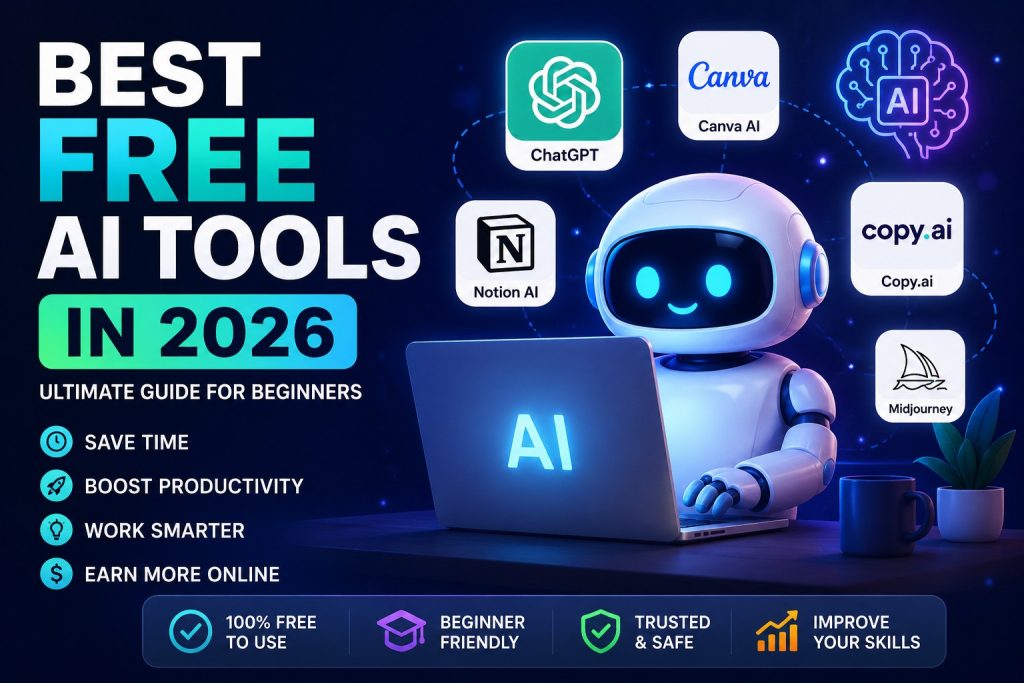 Best Free AI Tools in 2026 (Ultimate Beginner Guide) - mynrecipes
