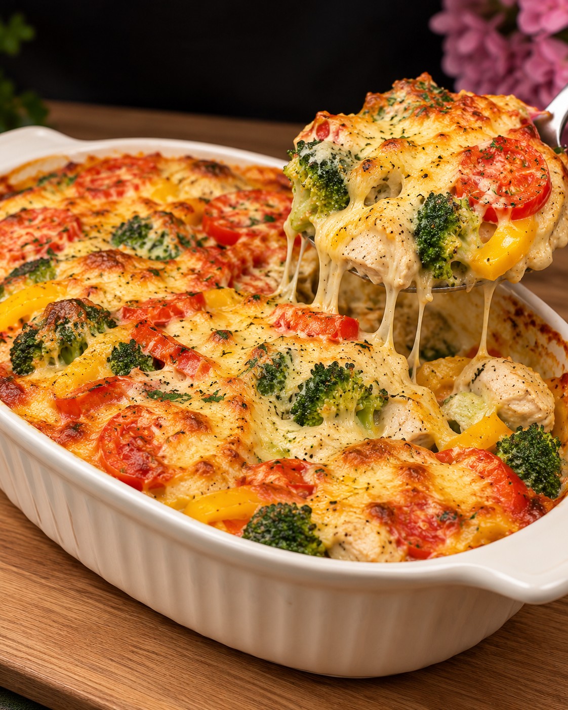 Easy Chicken and Broccoli Casserole with Potatoes