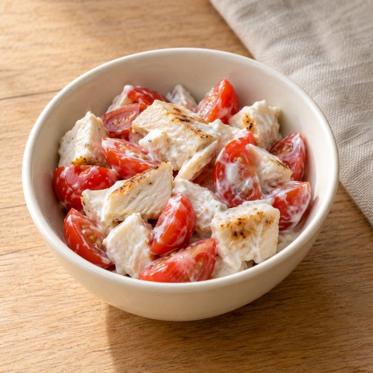 Chicken & tomato snack bowl
