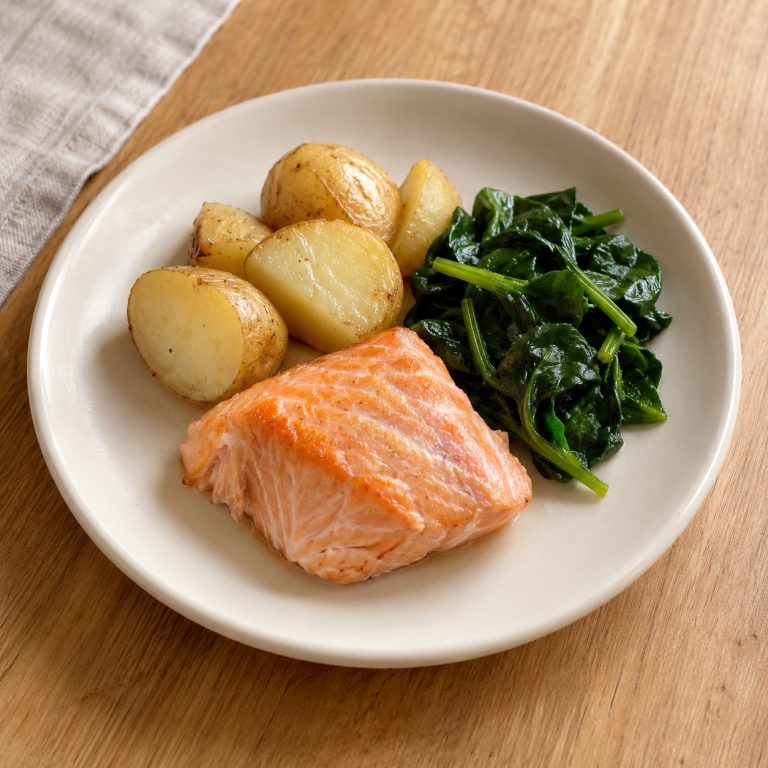 Salmon & new potato small plate